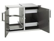 Fire Magic Double Doors with Trash Tray & Dual Drawers & Louvered Doors - CulinaryProfis