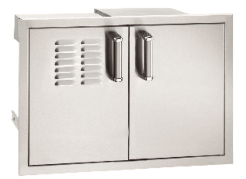 Fire Magic Double Doors with Trash Tray & Dual Drawers & Louvered Doors - CulinaryProfis