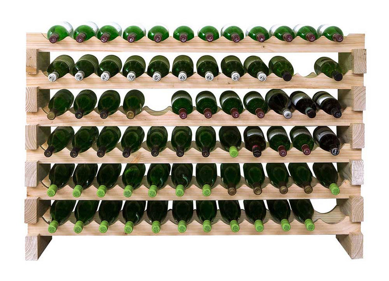 Vinotemp Modular Wine Rack, 6 x 12, 72 Bottle Capacity Vinotemp