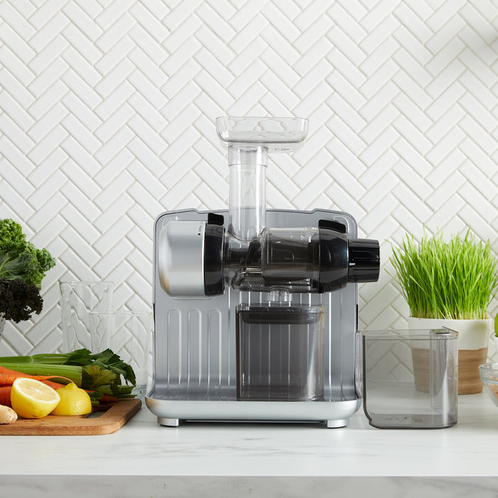 Omega JCUBE 80 RPM Cold Press 365 Masticating Slow Juicer - On-Board Storage
