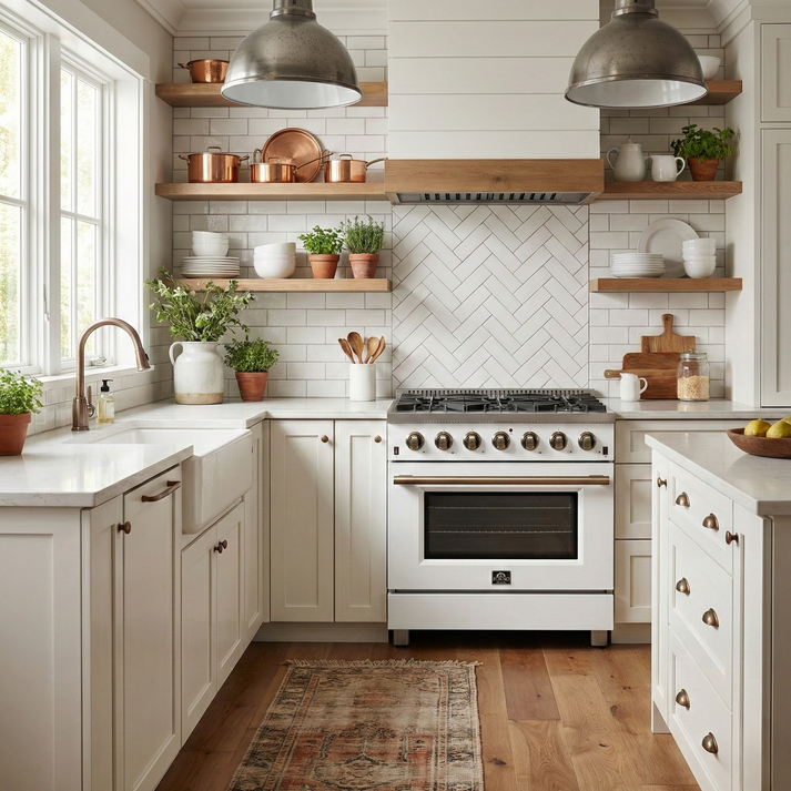 FORNO Galiano 36" 5.36 cu. ft. Gas Range with 6 Sealed Burners in White with Antique Brass Accents- FFSGS6244-36WHT