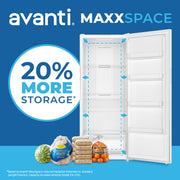 Avanti MaxxSpace Garage-Ready 23 cu. ft. Convertible Upright Freezer Avanti Products, LLC