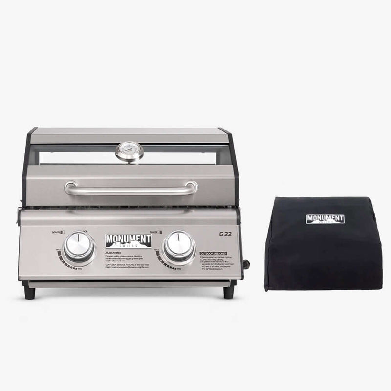 G22 | Stainless Tabletop Propane Gas Grill Monument Grills