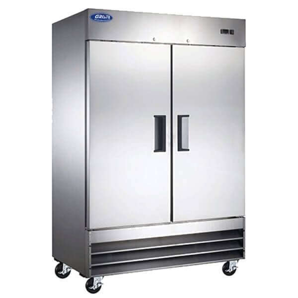 Admiral Craft GRRF-2D – 2-Section Reach-In Grista Commercial Refrigerator (Stainless Steel)