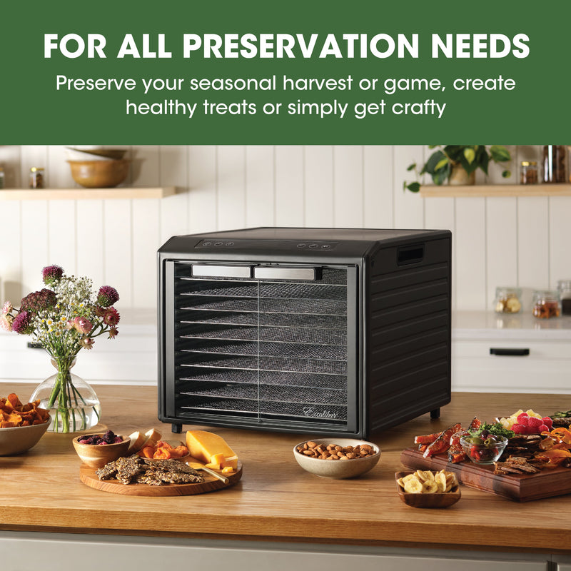 Excalibur 10 Tray Select Digital Dehydrator, in Stainless Steel Excalibur