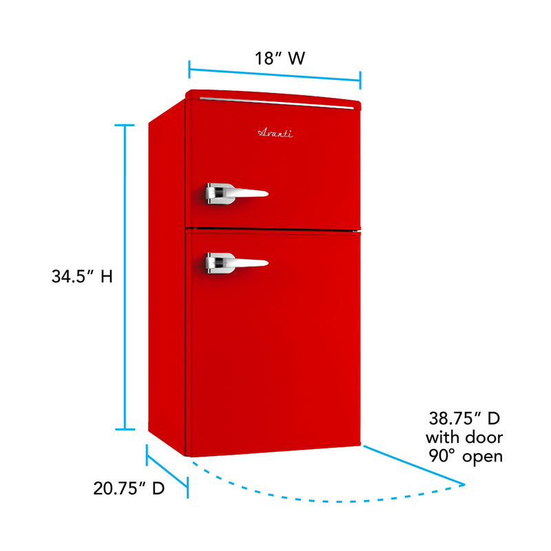 Avanti 3.0 Cu. Ft. Retro Compact Refrigerator Avanti Products, LLC
