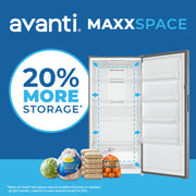 Avanti MaxxSpace Garage-Ready 17 cu. ft. Convertible Upright Freezer Avanti Products, LLC