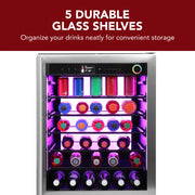 Vinotemp Vinoglow 151-Can Single-Zone Beverage Center Vinotemp
