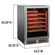 Vinotemp Vinoglow 151-Can Single-Zone Beverage Center Vinotemp