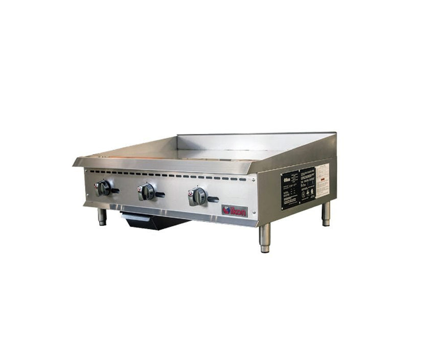 IKON COOKING - Commercial - 36" Electric 3 Element Thermostatic Control Griddle - 208V/240V - ITG - 36 - CulinaryProfis