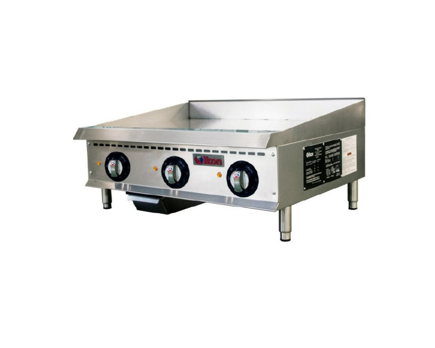 IKON COOKING - Commercial - 36" Electric 3 Element Thermostatic Control Griddle - 208V/240V - ITG - 36E - CulinaryProfis