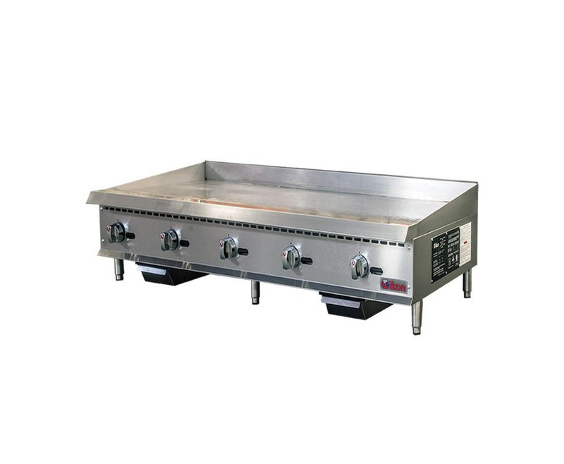 IKON COOKING - Commercial - 60" Gas 5 Burner Manual Control Griddle - 150,000 BTU - IMG - 60 - CulinaryProfis