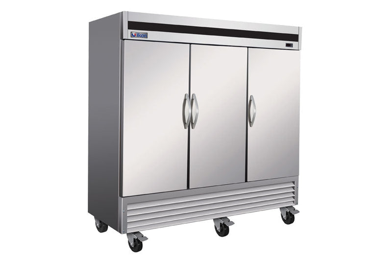 IKON IB81F - DV | 81" Wide 3 Door Bottom Mount Reach - In Freezer - CulinaryProfis