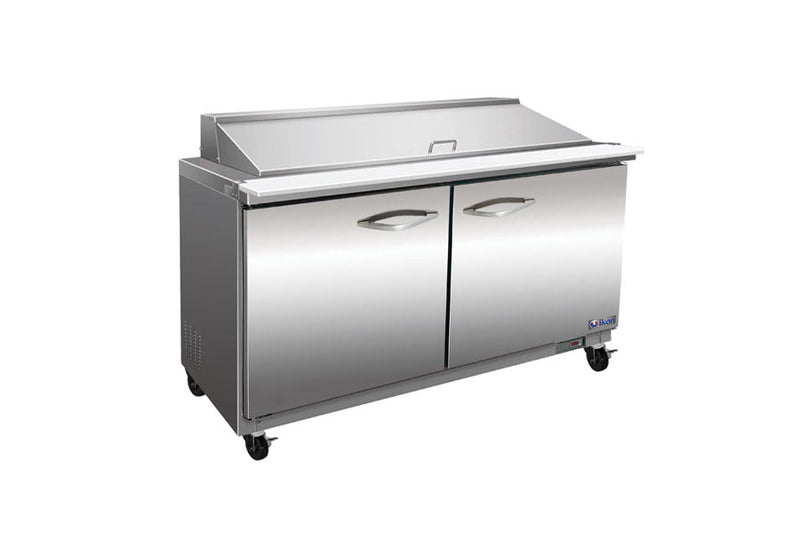 IKON ISP36M | 36" Wide 2 Door Mega Top Sandwich Prep Table - CulinaryProfis