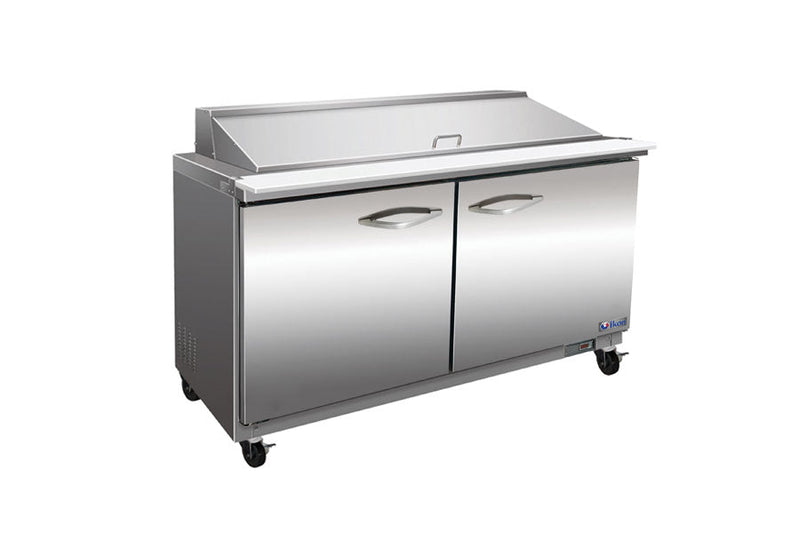 IKON ISP61M | 61" Wide 2 Door Mega Top Sandwich Prep Table - CulinaryProfis