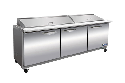 IKON ISP72M | 72" Wide 3 Door Mega Top Sandwich Prep Table - CulinaryProfis