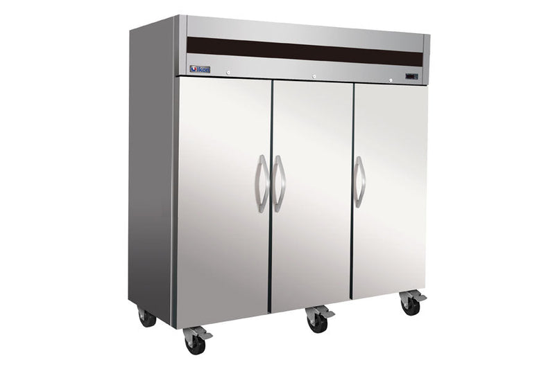 IKON IT82F - DV | 81" Wide 3 Door Top Mount Reach - In Freezer - CulinaryProfis