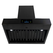 30″ Professional Range Hood – 1000 CFM – Black Stainless Induction Hardware