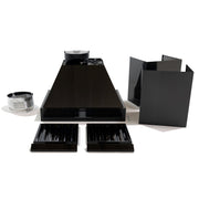 30″ Professional Range Hood – 1000 CFM – Black Stainless Induction Hardware