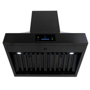 36″ Professional Range Hood – 1000 CFM – Black Stainless Induction Hardware