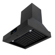 36″ Professional Range Hood – 1000 CFM – Black Stainless Induction Hardware