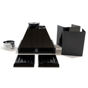 36″ Professional Range Hood – 1000 CFM – Black Stainless Induction Hardware