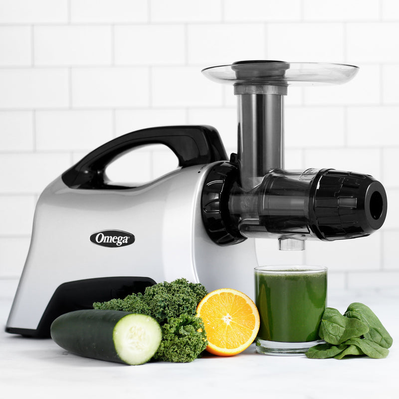 Omega Cold Press Masticating Horizontal Juicer with 3-Stage Auger (NC1000) Omega Juicers