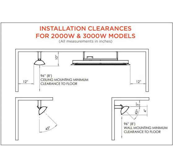 Bromic Heating - Tungsten Smart-Heat 2/3/4/6000w Electric Patio Heater