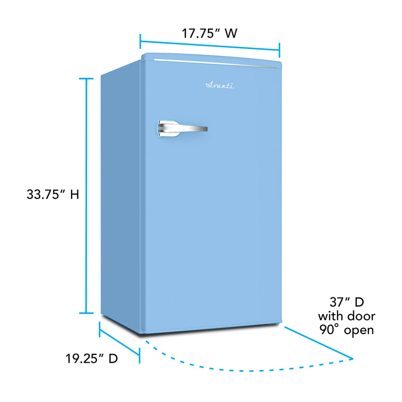 Avanti 3.0 Cu. Ft. Retro Compact Refrigerator Avanti Products, LLC