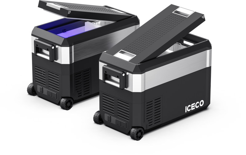 JP40 Pro Dual Zone Wheeled Portable Freezer- Golden | ICECO | 40 LT Inca Overland Outfitters