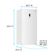 Avanti MaxxSpace Garage-Ready 17 cu. ft. Convertible Upright Freezer Avanti Products, LLC