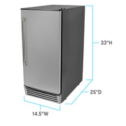 Avanti ELITE Built-in or Freestanding Ice Maker, 15" Avanti Products, LLC