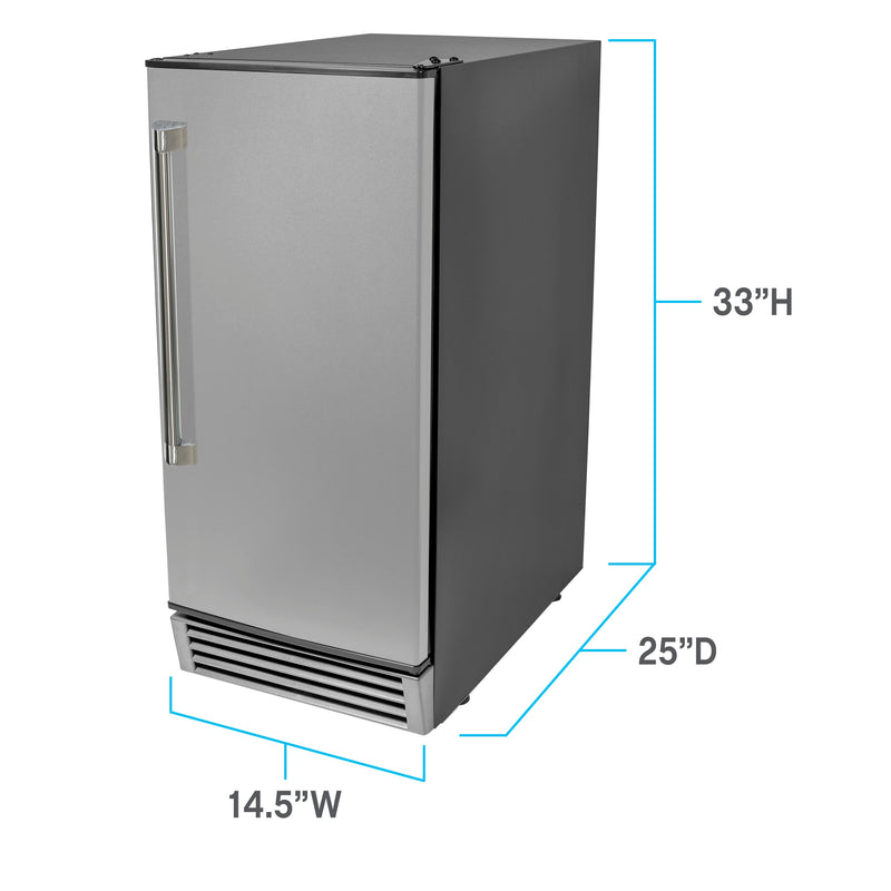 Avanti ELITE Built-in or Freestanding Ice Maker, 15" Avanti Products, LLC