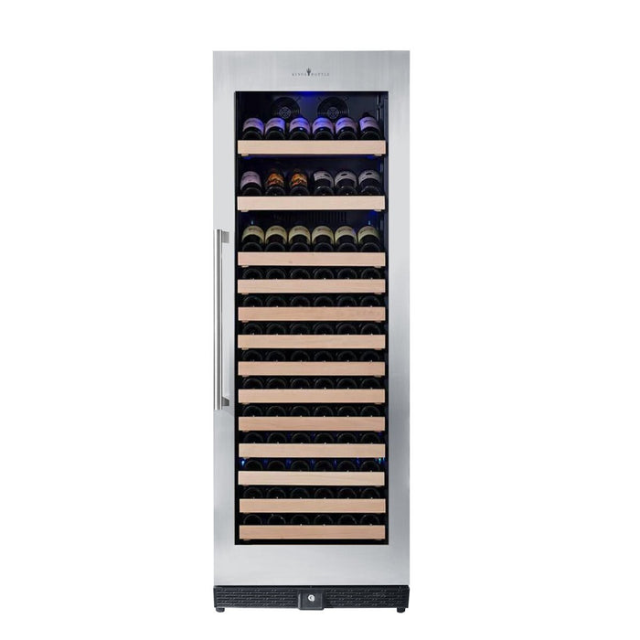 KingsBottle 164 - Bottle Dual Zone Wine Refrigerator KBU170WX - FG - Glass Door - CulinaryProfis