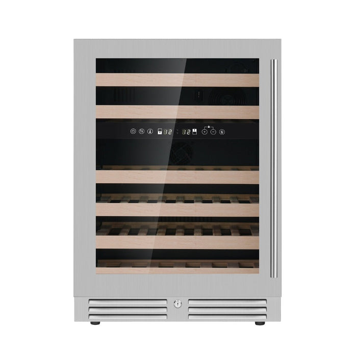 KingsBottle 24 Inch Under Counter LOW - E Glass Door Wine Cooler - CulinaryProfis