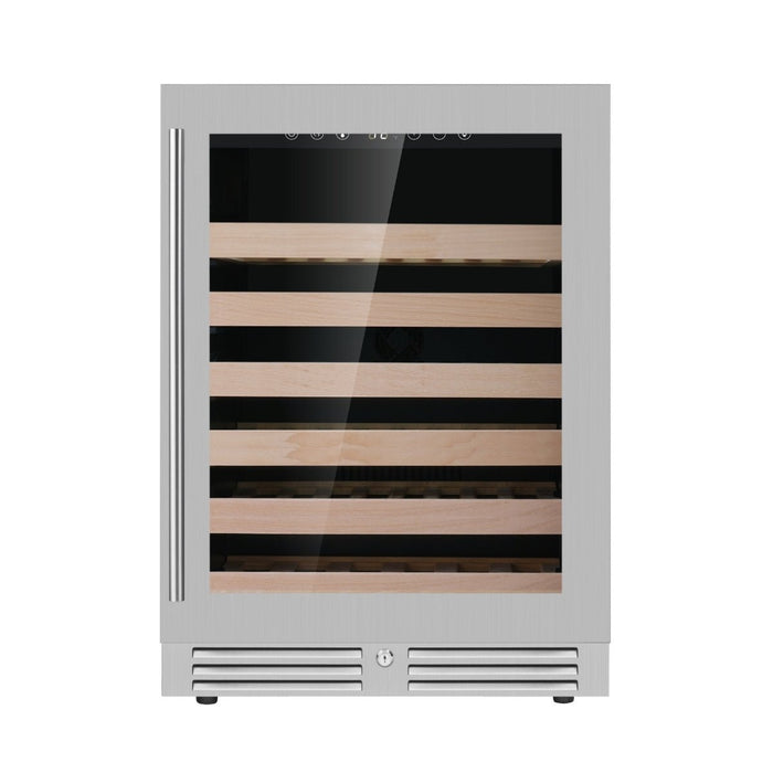 KingsBottle 24 Inch Under Counter LOW - E Glass Door Wine Cooler - CulinaryProfis