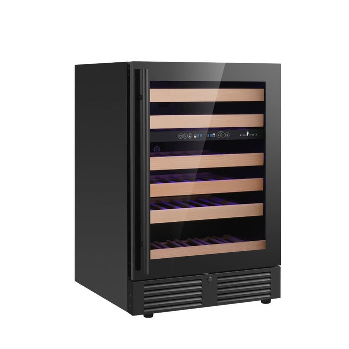 KingsBottle 24 Inch Under Counter LOW - E Glass Door Wine Cooler - CulinaryProfis