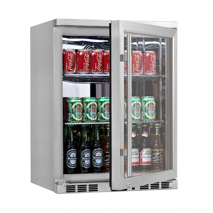 KingsBottle 24" Stainless Steel Undercounter Refrigerator - CulinaryProfis