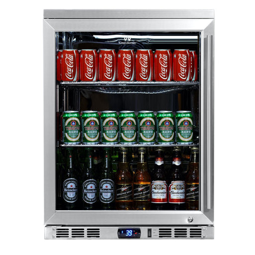 KingsBottle 24" Stainless Steel Undercounter Refrigerator - CulinaryProfis