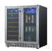 Kingsbottle 30" Under Counter Low - E Glass Door Wine and Beer Cooler Combo - CulinaryProfis