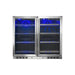 Kingsbottle 39 Inch Under Counter Wine And Beer Fridge Combo - CulinaryProfis