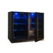 Kingsbottle 39 Inch Under Counter Wine And Beer Fridge Combo - CulinaryProfis