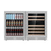 Kingsbottle 48" Ultimate Under Bench Wine Fridge and Bar Refrigerator Combo - CulinaryProfis