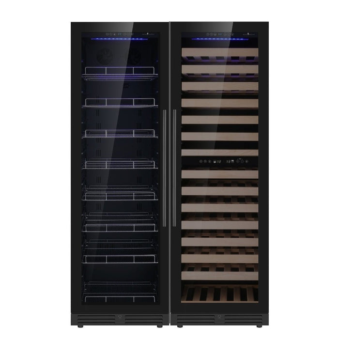 Kingsbottle Beer and Wine Cooler Combination with Low - E Glass Door - CulinaryProfis