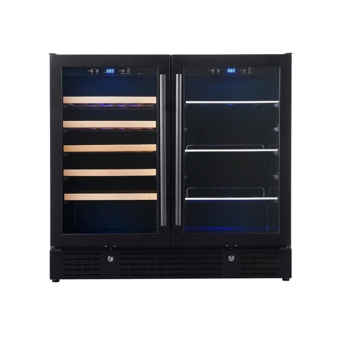 Kingsbottle Beer and Wine Cooler Combination with Low - E Glass Door - CulinaryProfis