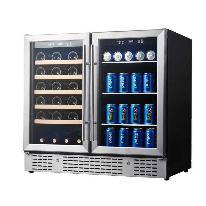 Kingsbottle Beer and Wine Cooler Combination with Low - E Glass Door - CulinaryProfis