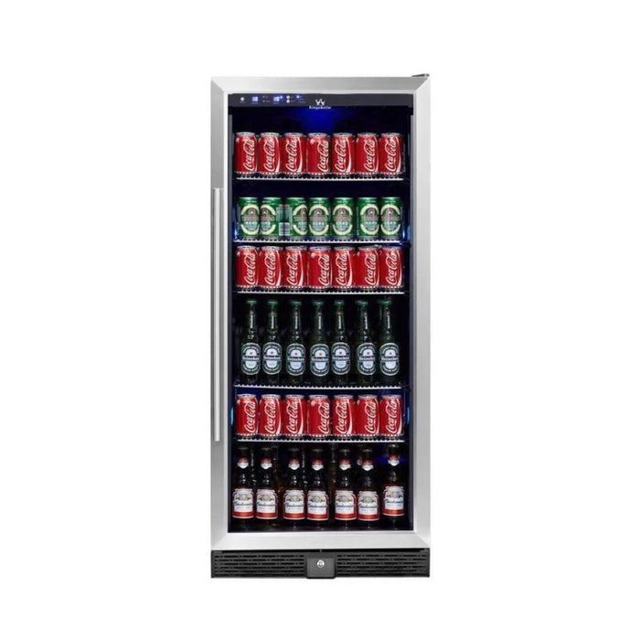 KingsBottle Beverage Refrigerator With Glass Door - CulinaryProfis