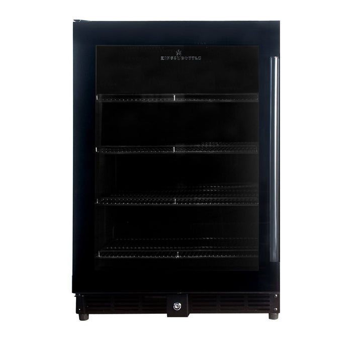 KingsBottle Beverage Refrigerator With Glass Door - CulinaryProfis