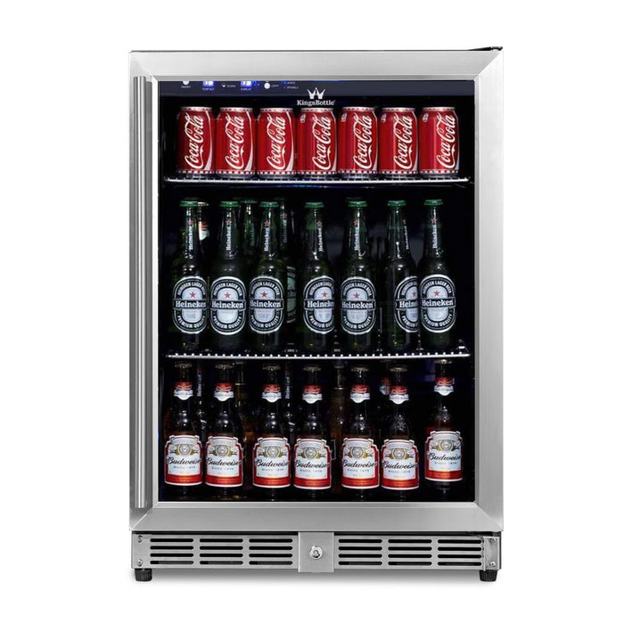 KingsBottle Beverage Refrigerator With Glass Door - CulinaryProfis