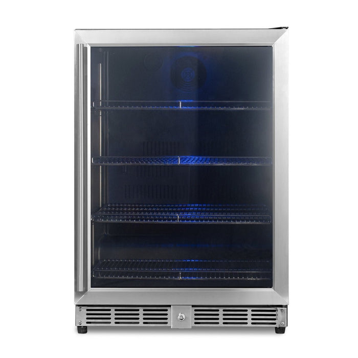 KingsBottle Beverage Refrigerator With Glass Door - CulinaryProfis